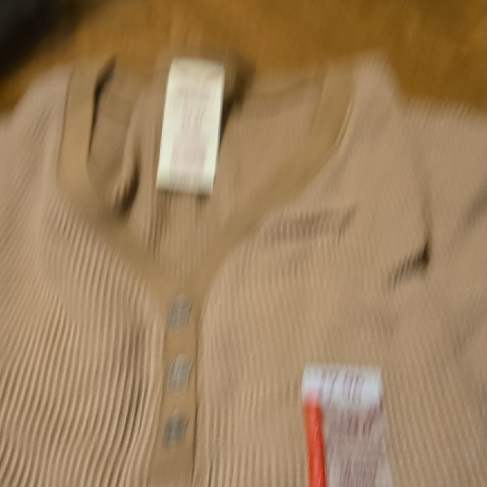 Faded Glory Tan Long Sleeve Top